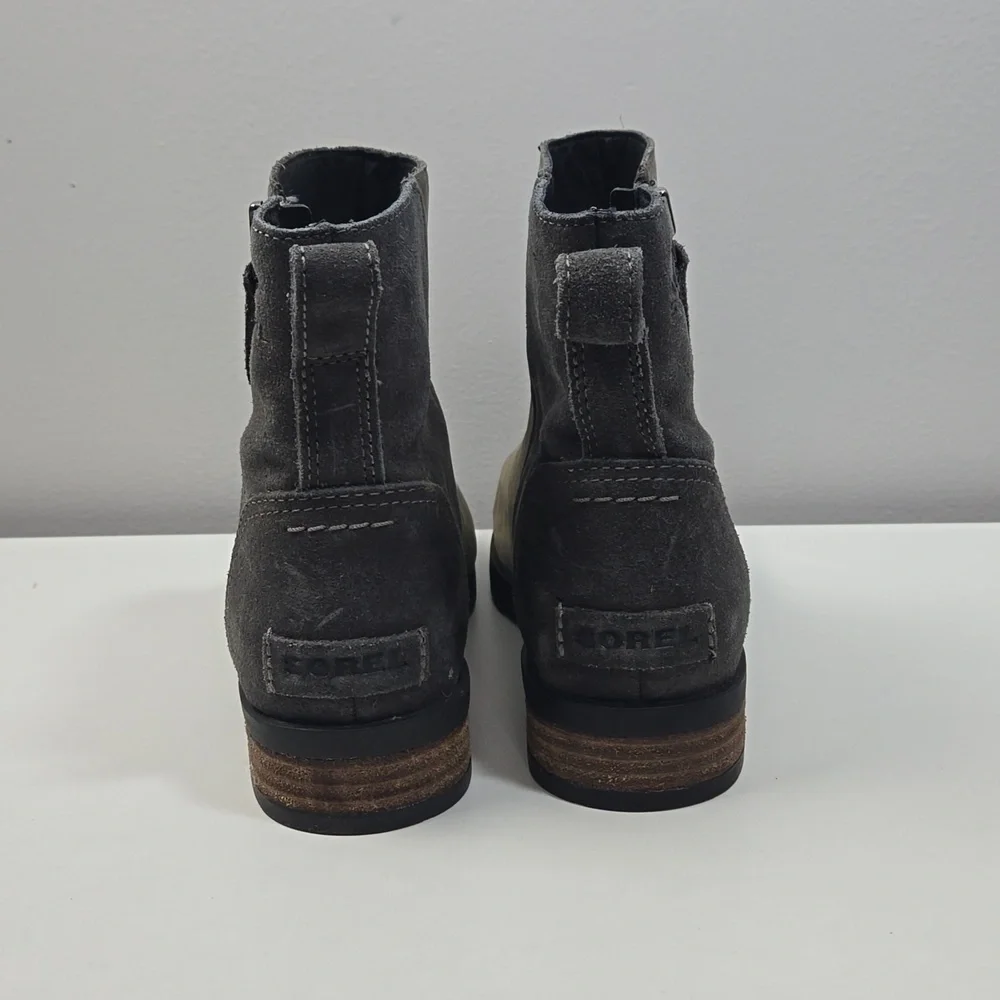Sorel Emelie Zip Bootsie Waterproof Gray Boots
